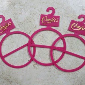 set of 3 pink Candie's scarf holders storage organizer